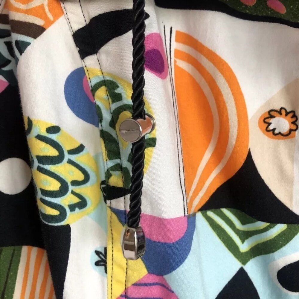 Peck & Peck Weekend Vibrant Multi-Color Tropical Women's Spring Jacket - Medium - Picture 10 of 11
